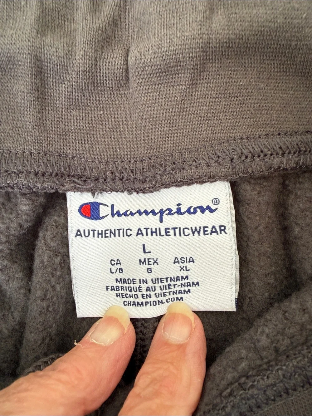 Champion Men's Black Athletic Fleece Shorts with White Logo